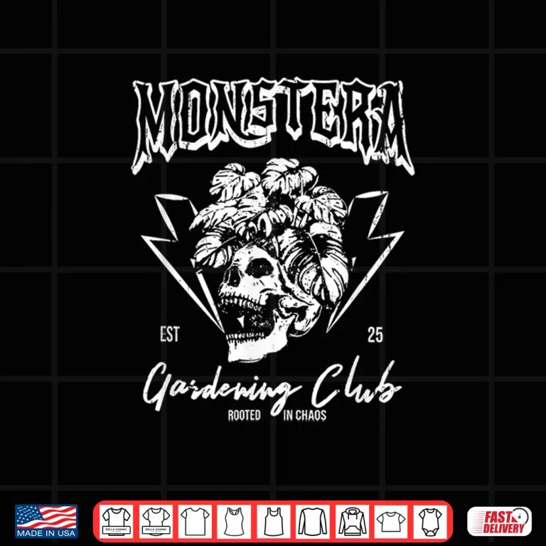Design Professional Identity Monstera Gardening Club Plant Lover Shirt