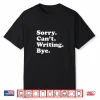 Professional Author Funny Writing Writer Modern Graphic Apparel Shirt