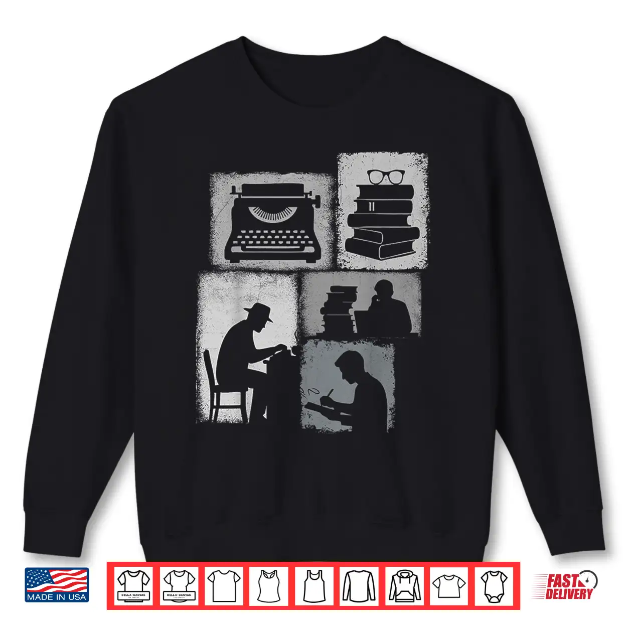 Writer Vintage Collage Author Journalist Professional Modern Shirt