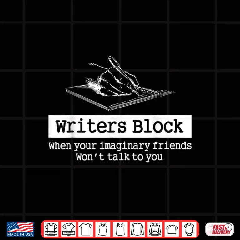 Design Writers Block Author Novelist Editor Wordsmith Writing Book Shirt