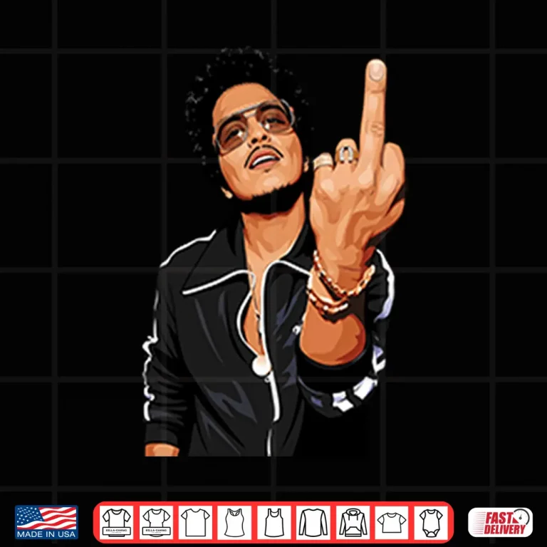 Design Bruno Mars Middle Finger Shirt