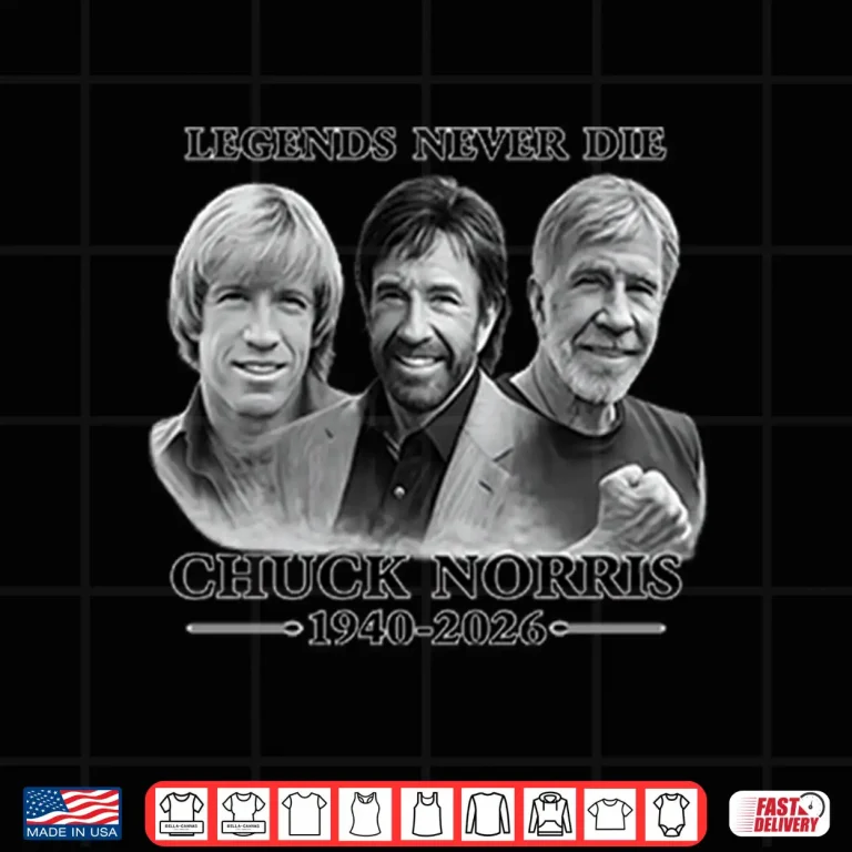 Design Chuck Norris Legends Never Die 1940 2026 Shirt