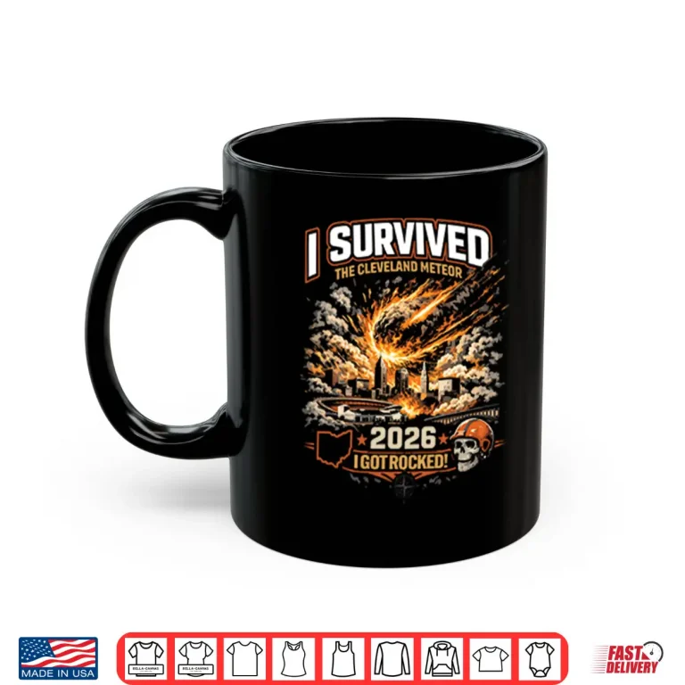 Mug I Survived The Cleveland Meteor 2026 Shirt
