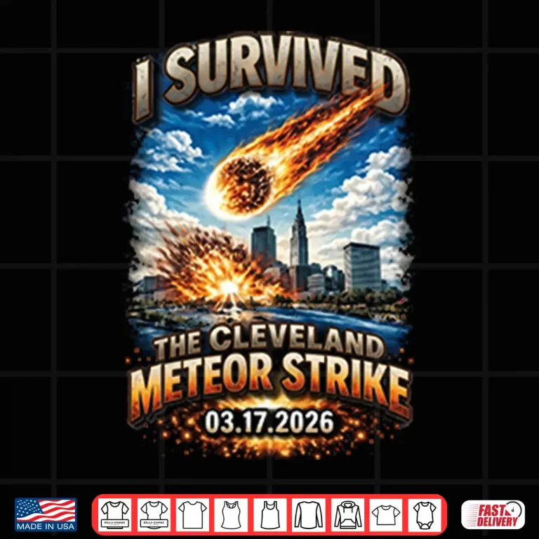 Design I Survived The Cleveland Meteor Strike 03 17 2026 Shirt