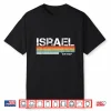 Israel Retro Vintage Stripes Hebrew Writing Professional Shirt