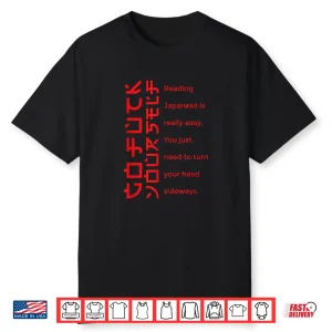 Japanese Writing Gfy Professional Modern Statement Shirt