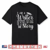 Professional Story Author Writer Writing Modern Graphic Shirt