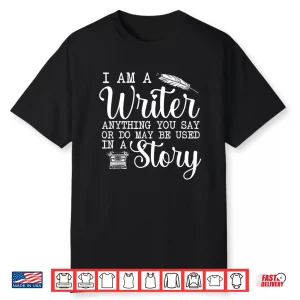 Professional Story Author Writer Writing Modern Graphic Shirt