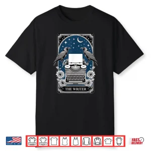 The Writer Typewriter Crow Writing Journalist Book Writer Shirt