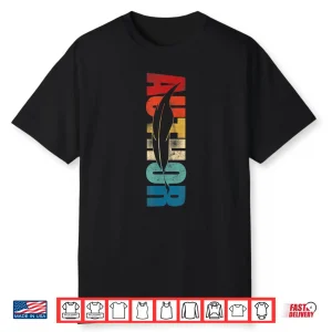 Writing Retro Vintage Novel Writer Published Author Shirt