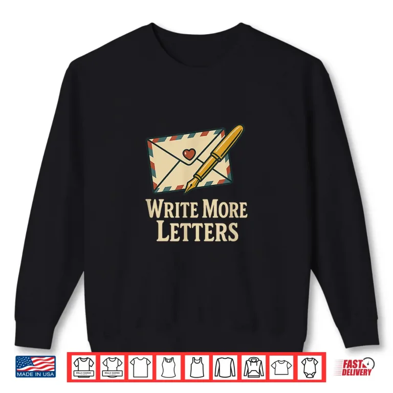 Sweatshirt World Letter Writing Day Vintage Envelope Professional Shirt