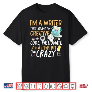 Writing Typewriter Novel Writer Published Author Professional Shirt