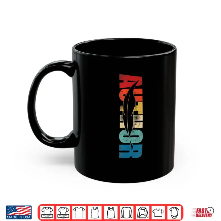 Mug Writing Retro Vintage Novel Writer Published Author Shirt