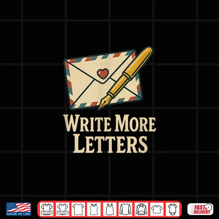 Design World Letter Writing Day Vintage Envelope Professional Shirt
