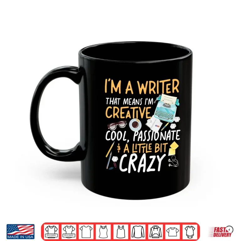 Mug Writing Typewriter Novel Writer Published Author Professional Shirt