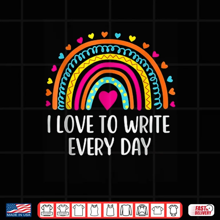 Design Professional Identity I Love To Write Every Day Modern Shirt
