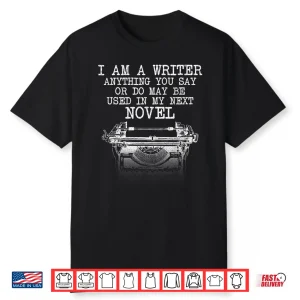 Professional Novel Author Writing Novelist Modern Graphic Shirt