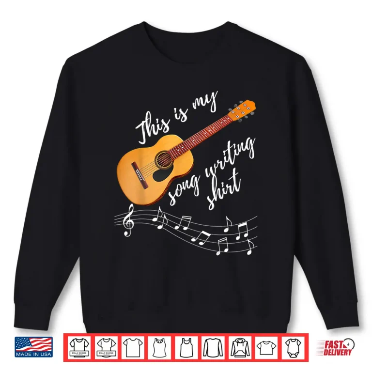 Sweatshirt Professional Minimalist This Is My Song Writing Identity Shirt