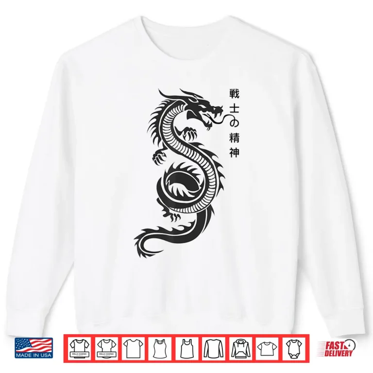 Sweatshirt Chinese writing dragon tshirt dragon tattoo t shirt
