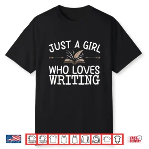 Cool Writing For Women Girls Book Writer Author Poetry Shirt