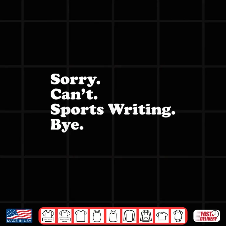 Design Funny Sports Writing or Sports Journalist for Men or Women Shirt