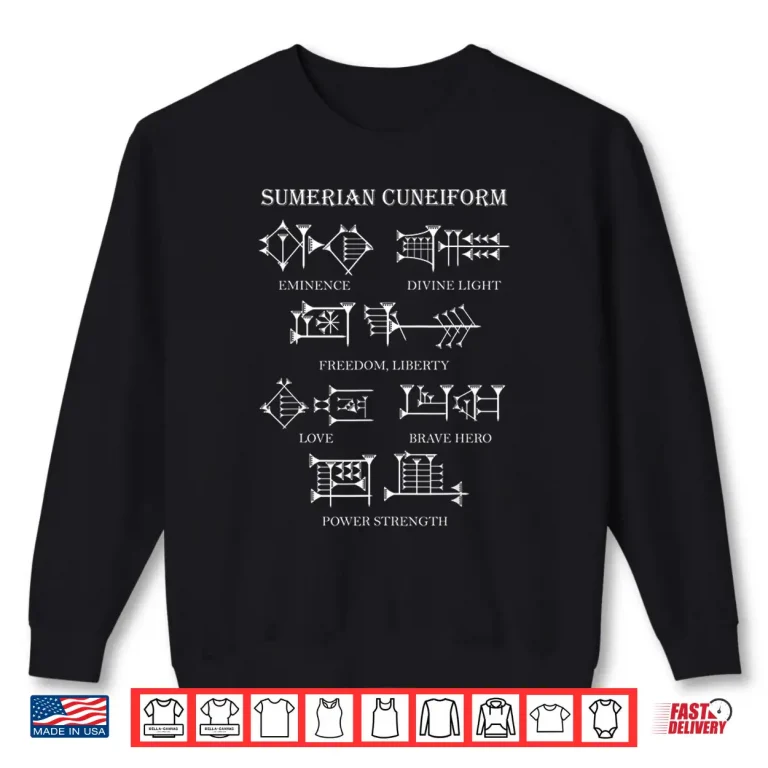Sweatshirt Sumerian Cuneiform Script Writing Shirt