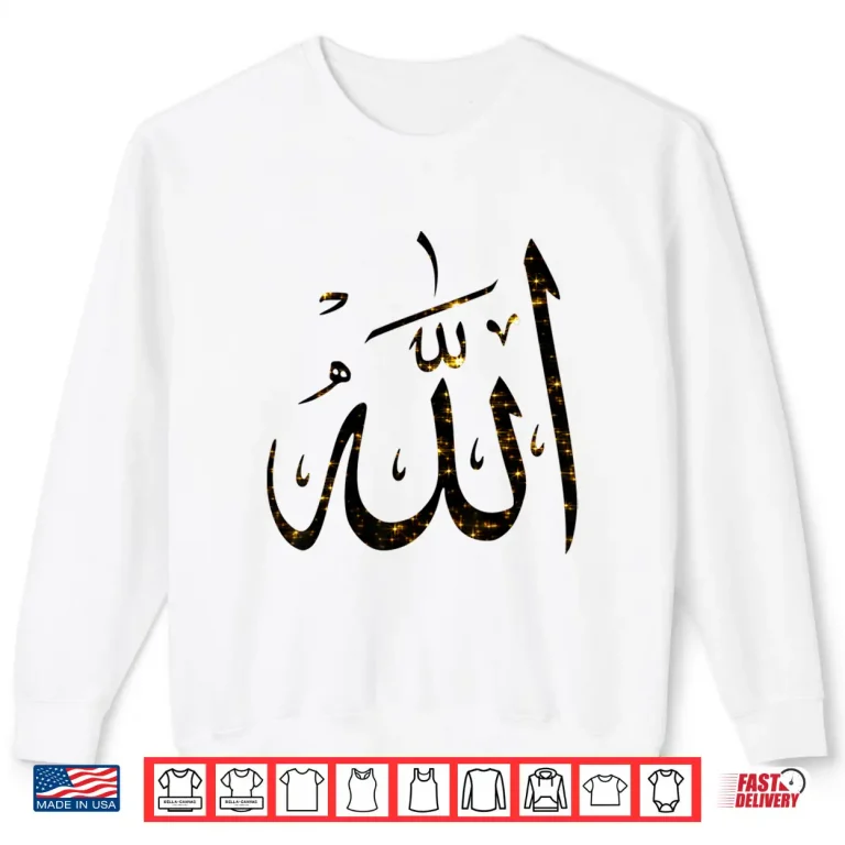 Sweatshirt Moslem Arabic Writing Allah Art Islam Muslim Professional Shirt