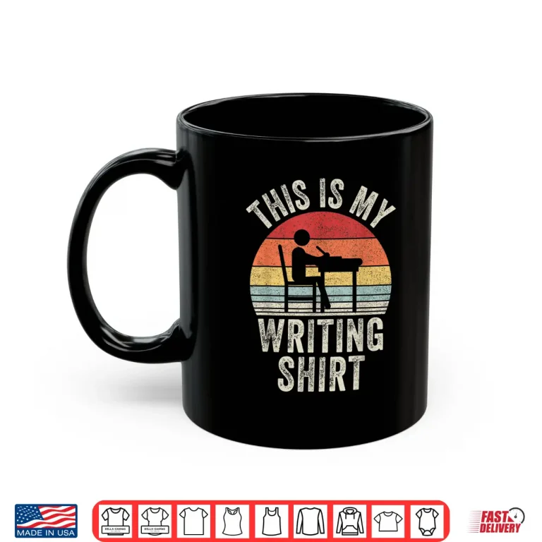 Mug Professional Identity Authors Poets Writer Retro Writing Shirt