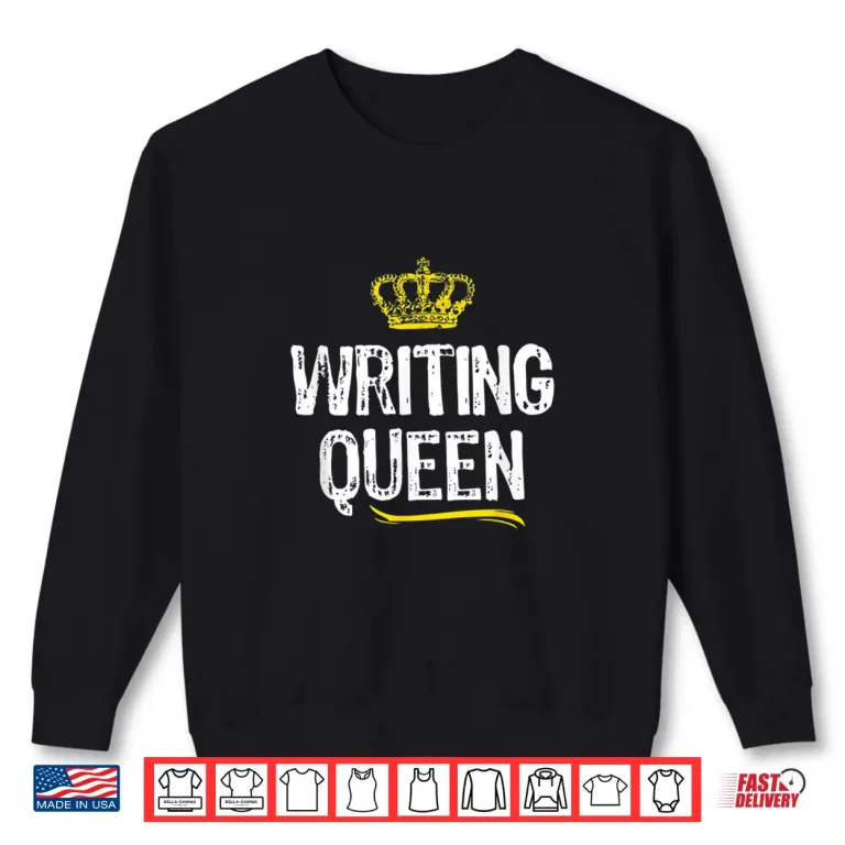 Sweatshirt Professional Identity Writing Queen Funny Cool Modern Graphic Shirt