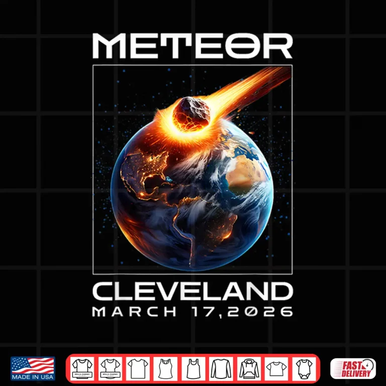 Design Cleveland March 17 2026 for Meteor Lovers Astronomical Shirt