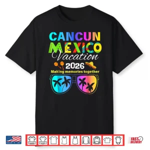Cancun Mexico Vacation Beach 2026 Trip Group Squad Colorful Shirt