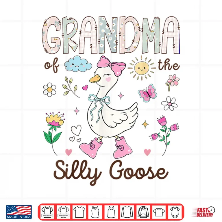 Design Grandma of The Silly Goose 1st Birthday Girl Matching Shirt