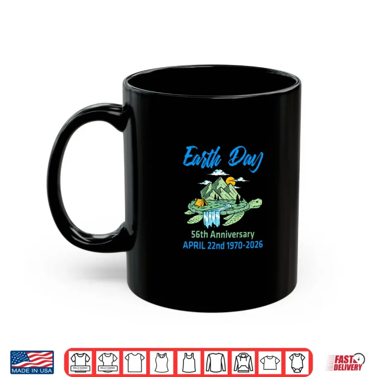 Mug Earth Day 2026 56th Anniversary Earth Day Turtle Shirt