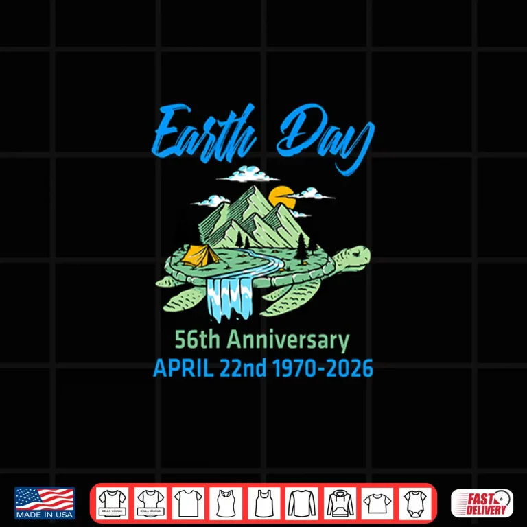 Design Earth Day 2026 56th Anniversary Earth Day Turtle Shirt