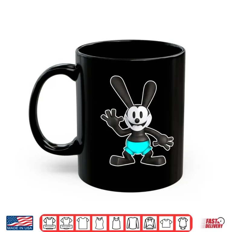 Mug Oswald Rabbit Vintage Cartoon 1927 Hello Blue Shirt