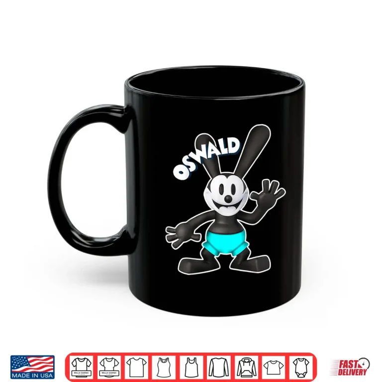 Mug Oswald Rabbit Vintage Cartoon 1927 Hello Blue Shorts Shirt