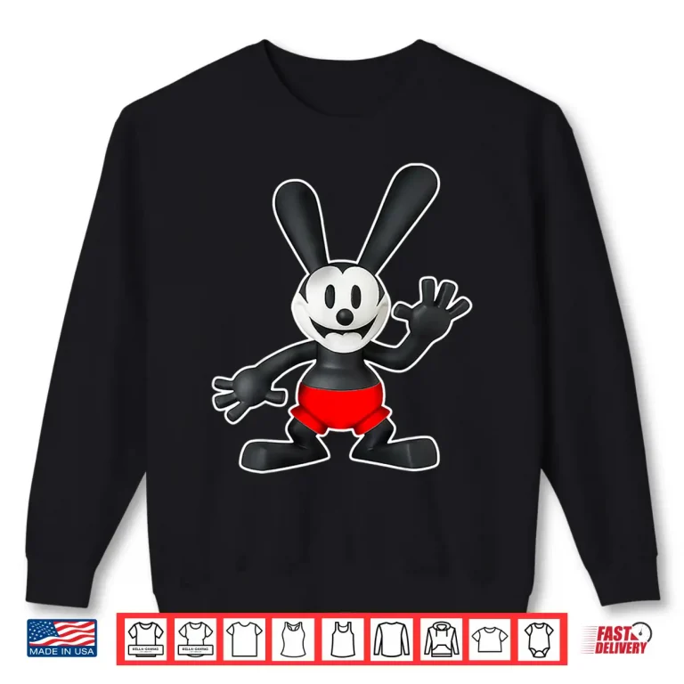 Sweatshirt Oswald Rabbit Vintage Cartoon 1927 Hello Shirt