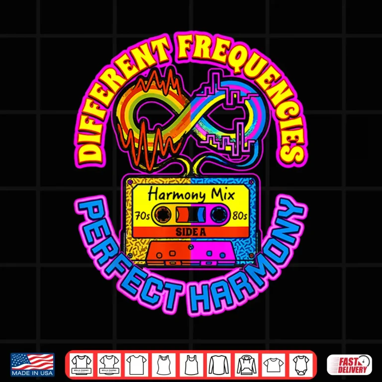 Design Retro Different Frequencies Cassette Autism Awareness Design Shirt