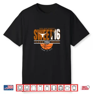 Texas Longhorns Sweet 16 2026 Women’S March Madness Black Shirt