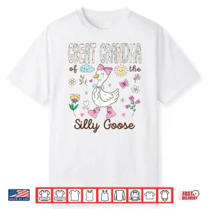Great Grandma Of The Silly Goose 1St Birthday Girl Matching Shirt
