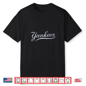 Women’S Yankees Vintage Retro Style Tee Classic 70S & 80S Yankees Shirt