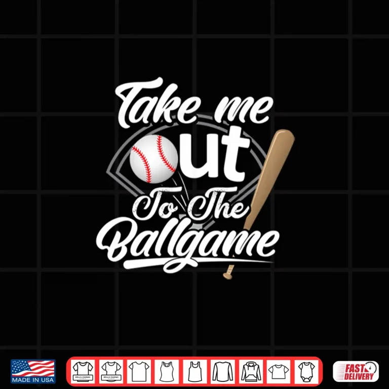 Design Take Me Out to the Ball Game Shirt. Family sizes Shirt
