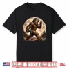 Funny Bigfoot Gamer Sasquatch Moon Shirt