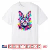 Happy Easter Bunny Face Tie Dye Bunny Rabbit With Glasses Shirt