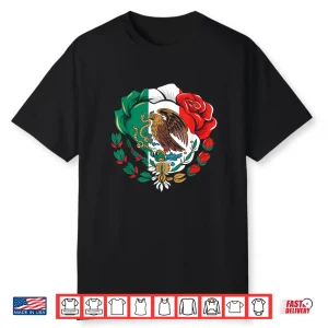 Mexico Boxing Gloves Eagle Flag Patriotic Mexican Pride Shirt