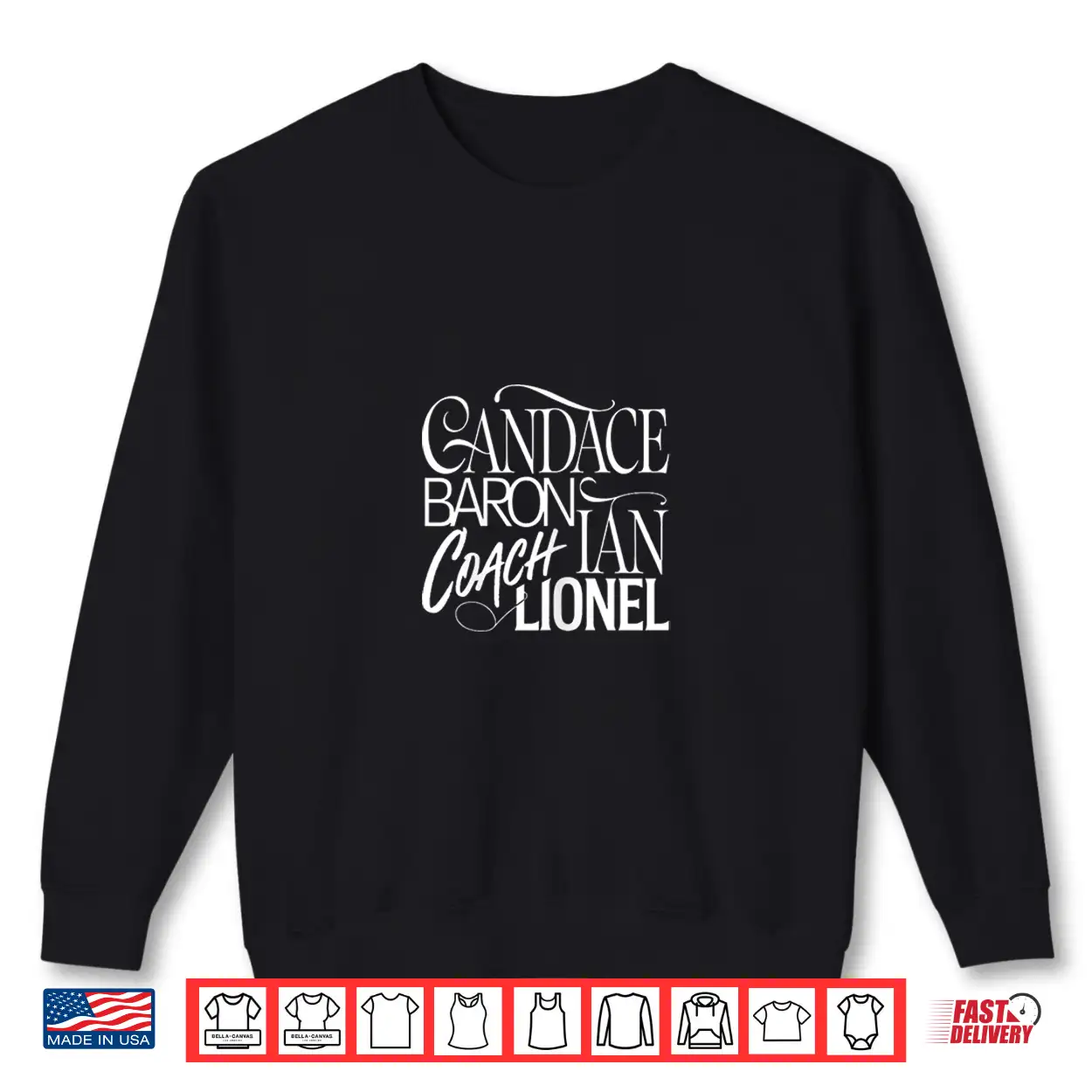 New Team Candace Baron Coleman Shirt Ian Coach Lionel Go Max Shirt New Team Candace Baron Coleman Shirt Ian Coach Lionel Go Max Shirt