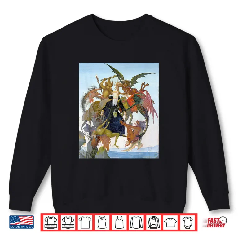 Sweatshirt Torment of Saint Anthony Painting by Michelangelo 1488 Shirt