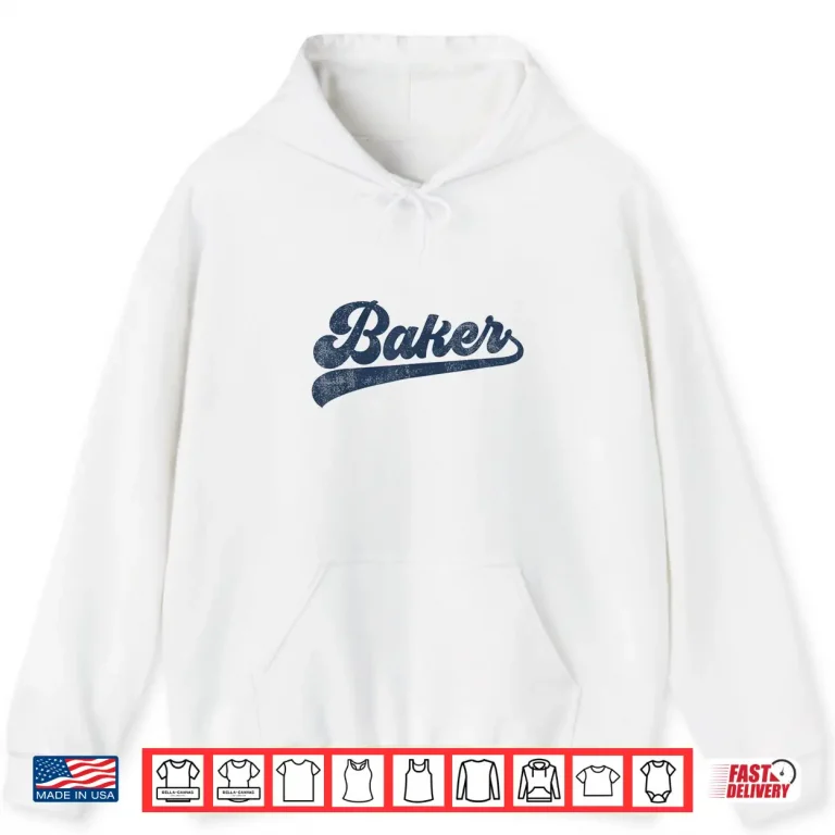 Hoodie Baker Cute Vintage Graphic Baking Shirt