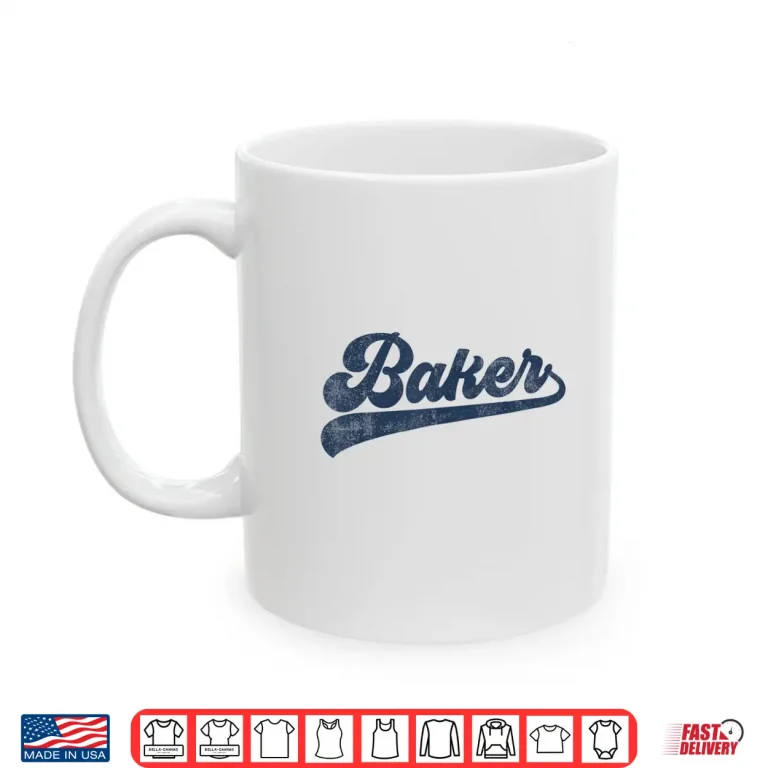 Mug Baker Cute Vintage Graphic Baking Shirt