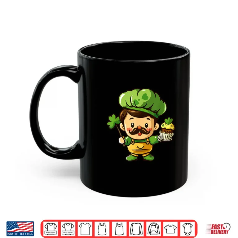 Mug Baker St Patrick Day Lucky Irish Shamrock Baking Bakery Shirt